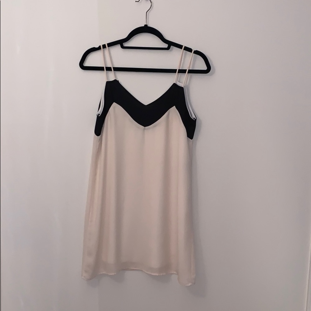 Black and cream dress